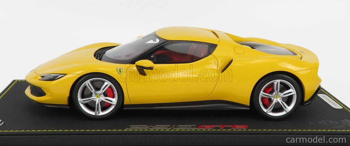 Ferrari 296 GTB Hybrid 830HP V6 2021 1:18 BBR Models GIALLO MODENA - YELLOW