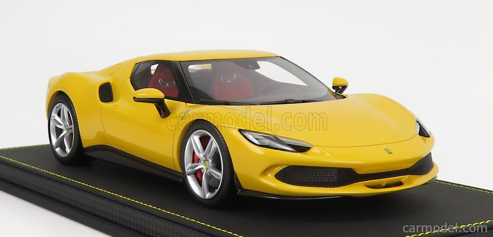 Ferrari 296 GTB Hybrid 830HP V6 2021 1:18 BBR Models GIALLO MODENA - YELLOW