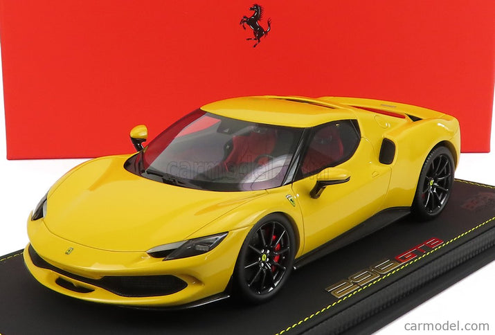 Ferrari 296 GTB Hybrid 830HP V6 2021 1:18 BBR Models GIALLO MODENA - YELLOW