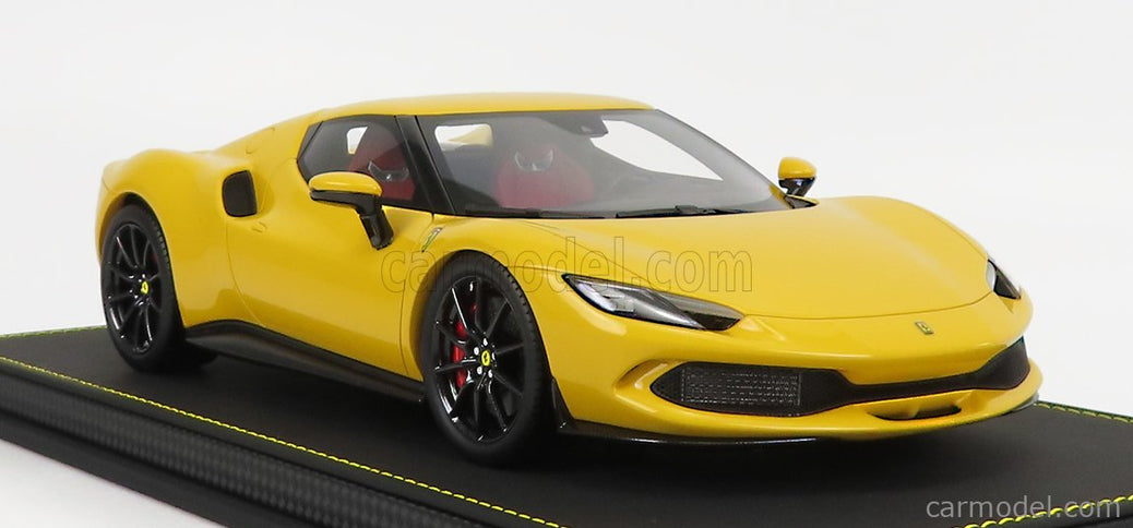 Ferrari 296 GTB Hybrid 830HP V6 2021 1:18 BBR Models GIALLO MODENA - YELLOW
