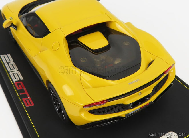Ferrari 296 GTB Hybrid 830HP V6 2021 1:18 BBR Models GIALLO MODENA - YELLOW