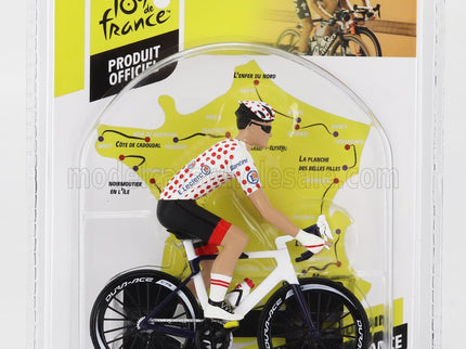 FIGURES | CICLISTA - CYCLIST - MAGLIA A POIS - POIS JERSEY - TOUR DE FRANCE 2023 | WHITE RED