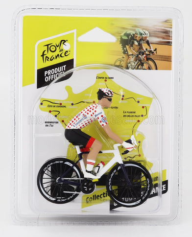 FIGURES | CICLISTA - CYCLIST - MAGLIA A POIS - POIS JERSEY - TOUR DE FRANCE 2023 | WHITE RED
