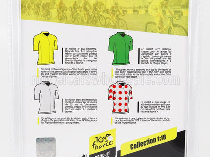 FIGURES | CICLISTA - CYCLIST - MAGLIA A POIS - POIS JERSEY - TOUR DE FRANCE 2023 | WHITE RED