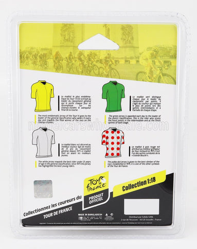 FIGURES | CICLISTA - CYCLIST - MAGLIA A POIS - POIS JERSEY - TOUR DE FRANCE 2023 | WHITE RED