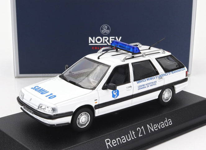 RENAULT | R21 NEVADA SW STATION WAGON SAMU AMBULANCE 1991 | WHITE