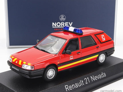 Renault R21 Nevada SW Station Wagon Sapeurs Pompiers 1991 1:43 Norev červená