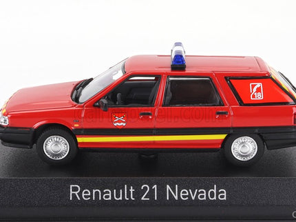 Renault R21 Nevada SW Station Wagon Sapeurs Pompiers 1991 1:43 Norev červená