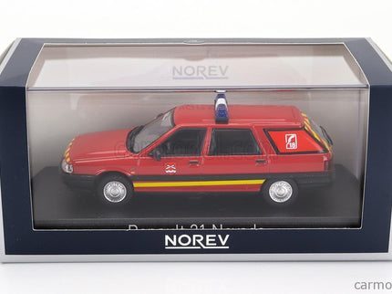 Renault R21 Nevada SW Station Wagon Sapeurs Pompiers 1991 1:43 Norev červená
