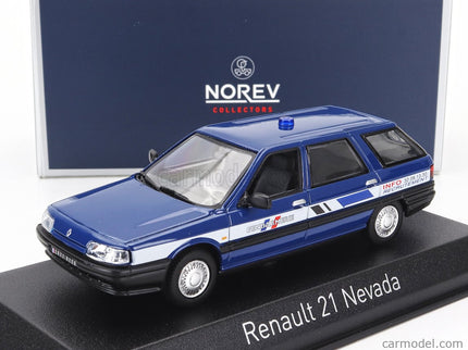 Renault R21 Nevada SW Station Wagon Gendarmerie 1989 1:43 Norev modrá