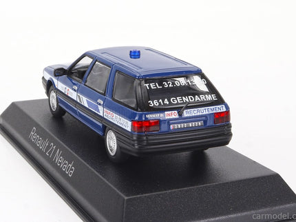 Renault R21 Nevada SW Station Wagon Gendarmerie 1989 1:43 Norev modrá