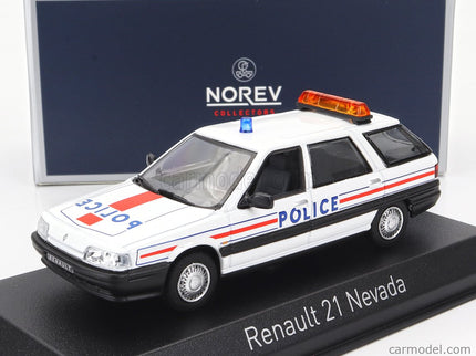 Renault R21 Nevada SW Station Wagon Police Nationale 1989 1:43 Norev červená
