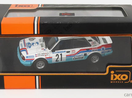 Skoda 130LR N°21 Rally Bohemia 1988 P.Sibera - P.Gross 1:43 IXO Models biela svetlomodrá červená