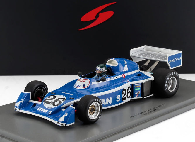 LIGIER | JS5 N 26 3rd BELGIUM GP 1976 JACQUES LAFFITE | BLUE WHITE