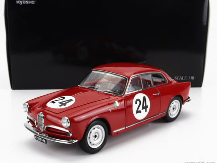 ALFA ROMEO Giulietta SV Sprint Veloce N°24 Targa Florio 1958 N.Todaro - R.Barbato 1:18 Kyosho červená