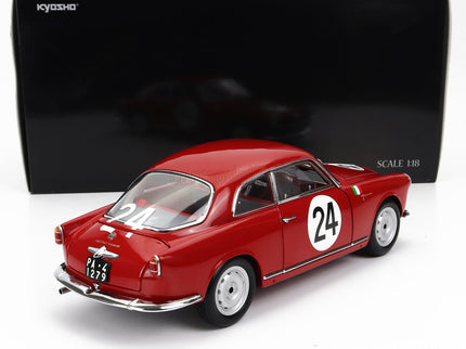 ALFA ROMEO Giulietta SV Sprint Veloce N°24 Targa Florio 1958 N.Todaro - R.Barbato 1:18 Kyosho červená
