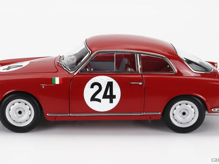 ALFA ROMEO Giulietta SV Sprint Veloce N°24 Targa Florio 1958 N.Todaro - R.Barbato 1:18 Kyosho červená