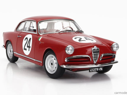 ALFA ROMEO Giulietta SV Sprint Veloce N°24 Targa Florio 1958 N.Todaro - R.Barbato 1:18 Kyosho červená