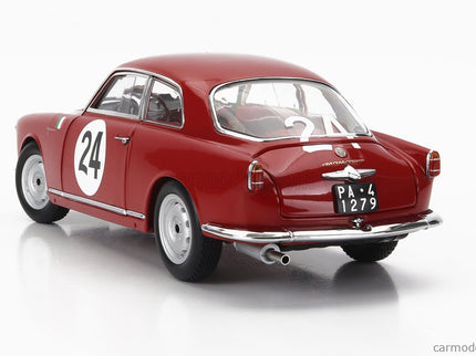 ALFA ROMEO Giulietta SV Sprint Veloce N°24 Targa Florio 1958 N.Todaro - R.Barbato 1:18 Kyosho červená