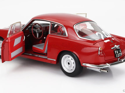 ALFA ROMEO Giulietta SV Sprint Veloce N°24 Targa Florio 1958 N.Todaro - R.Barbato 1:18 Kyosho červená