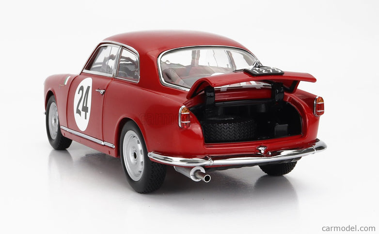 ALFA ROMEO Giulietta SV Sprint Veloce N°24 Targa Florio 1958 N.Todaro - R.Barbato 1:18 Kyosho červená