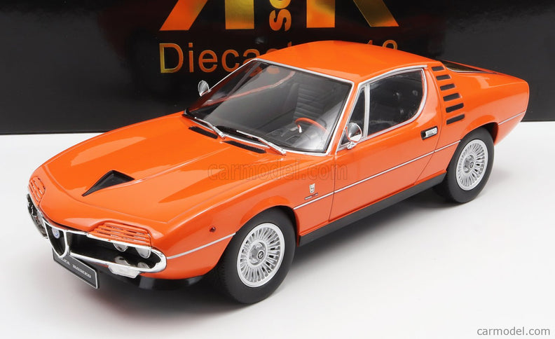 ALFA ROMEO Montreal 1970 - Black Interior 1:18 KK Scale oranžová