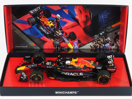 RED BULL | F1  RB18 TEAM ORACLE RED BULL RACING N 1 WINNER SAUDI ARABIA GP WORLD CHAMPION 2022 MAX VERSTAPPEN | MATT BLUE YELLOW RED