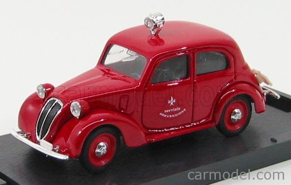 Fiat 508C 1100 Berlina Vigili Del Fuoco 1937 - Hasičské Auto - Fire Men Feuerwehr 1:43 Brumm červená