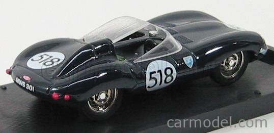 Jaguar D-Type N°518 Mille Miglia 1957 1:43 Brumm modrá