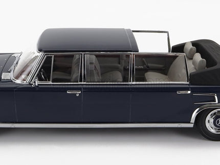 Mercedes Benz S-Class 600 Pullman (W100) Landaulet Semiconvertible 1964 1:18 KK Scale tmavomodrá