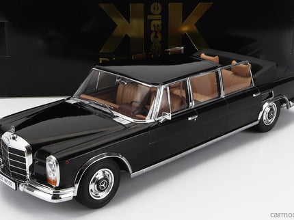 Mercedes Benz S-Class 600 Pullman (W100) Landaulet Semiconvertible 1964 1:18 KK Scale čierna