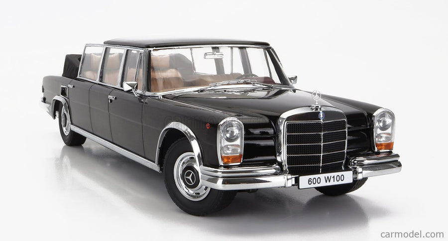 Mercedes Benz S-Class 600 Pullman (W100) Landaulet Semiconvertible 1964 1:18 KK Scale čierna