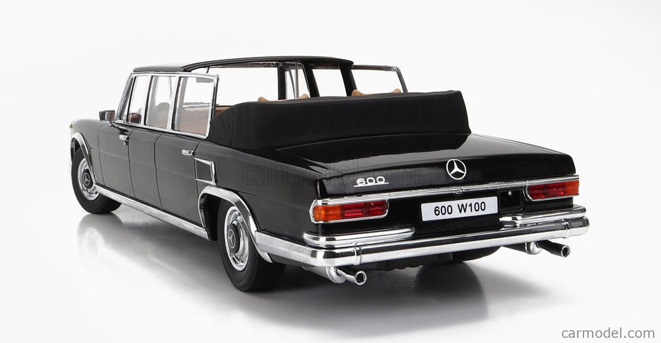Mercedes Benz S-Class 600 Pullman (W100) Landaulet Semiconvertible 1964 1:18 KK Scale čierna