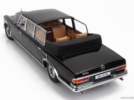 Mercedes Benz S-Class 600 Pullman (W100) Landaulet Semiconvertible 1964 1:18 KK Scale čierna