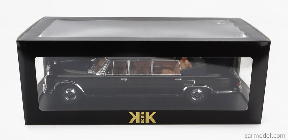 Mercedes Benz S-Class 600 Pullman (W100) Landaulet Semiconvertible 1964 1:18 KK Scale čierna