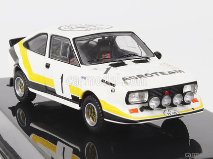 Skoda 160RS Mtx (night Version) N°1 Rally Sumava 1984 V.Blahna - P.Scovanek 1:43 IXO Models biela čierna žltá