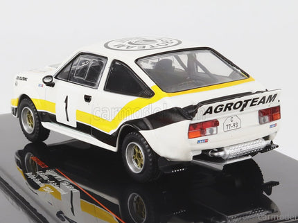Skoda 160RS Mtx (night Version) N°1 Rally Sumava 1984 V.Blahna - P.Scovanek 1:43 IXO Models biela čierna žltá