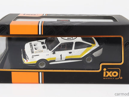 Skoda 160RS Mtx (night Version) N°1 Rally Sumava 1984 V.Blahna - P.Scovanek 1:43 IXO Models biela čierna žltá