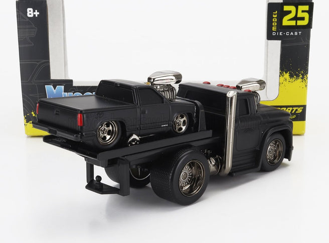 CHEVROLET | C-60 FLATBED CAR TRANSPORTER 1966 WITH 454 SS PICK-UP CUSTOM 1993 | BLACK