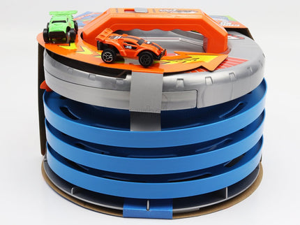 ACCESSORIES | DIORAMA - GO FAST GARAGE WITH 2X CARS INCLUDED | ORANGE
