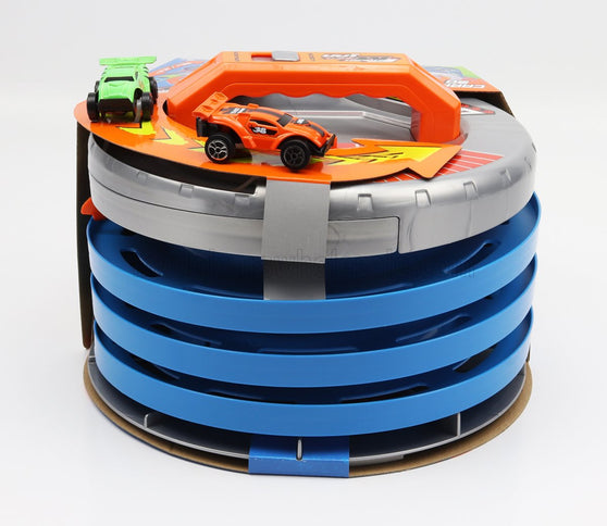ACCESSORIES | DIORAMA - GO FAST GARAGE WITH 2X CARS INCLUDED | ORANGE