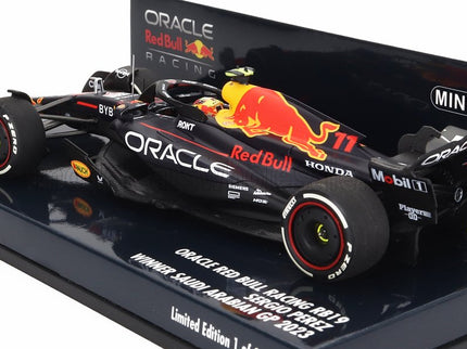 RED BULL | F1  RB19 TEAM ORACLE RED BULL RACING N 11 WINNER SAUDI ARABIAN GP 2023 SERGIO PEREZ | MATT BLUE