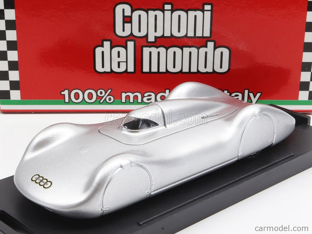 Auto Union Tipo C Streamline World Speed Record Testovací Voz 1937 B.Rosemeyer 1:43 Brumm strieborná