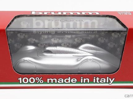 Auto Union Tipo C Streamline World Speed Record Testovací Voz 1937 B.Rosemeyer 1:43 Brumm strieborná
