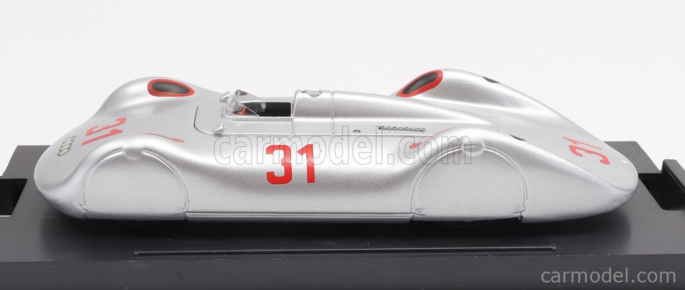 Auto Union Tipo C Streamline N°31 Avusrennen 1937 B.Rosemeyer 1:43 Brumm strieborná