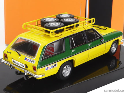 Opel Admiral B Caravan Team Irmscher Rally Assistance 1974 1:43 IXO Models žltá zelená
