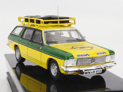 Opel Admiral B Caravan Team Irmscher Rally Assistance 1974 1:43 IXO Models žltá zelená