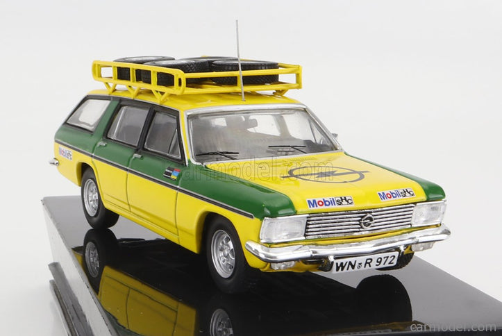 Opel Admiral B Caravan Team Irmscher Rally Assistance 1974 1:43 IXO Models žltá zelená