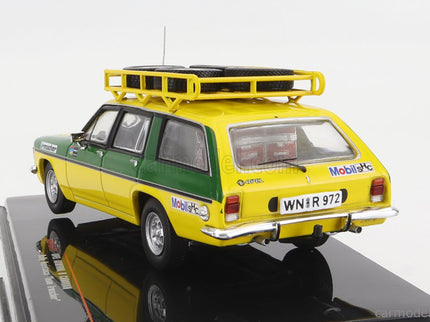 Opel Admiral B Caravan Team Irmscher Rally Assistance 1974 1:43 IXO Models žltá zelená