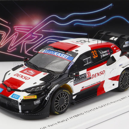 TOYOTA | YARIS GR HYBRID RALLY1 TEAM TOYOTA GAZOO RACING WRT N 33 4th RALLY MONTECARLO 2023 E.EVANS - S.MARTIN | WHITE RED BLACK